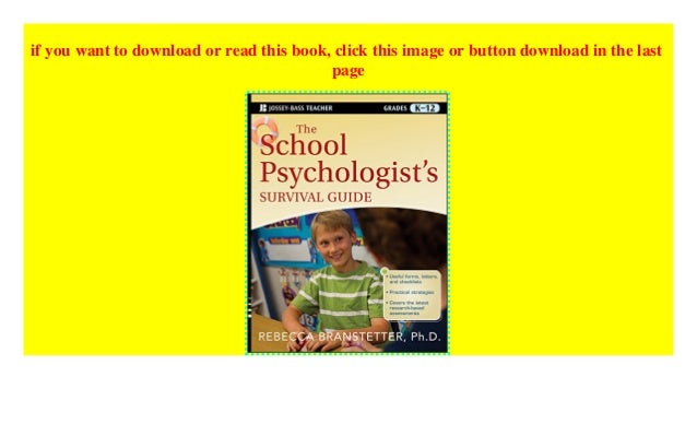 The School Psychologists Survival Guide